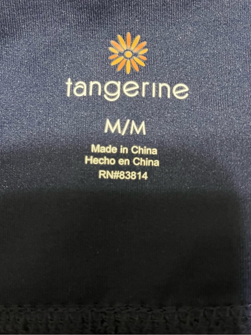NWT Tangerine Women’s Peri Navy Blue Side Mesh Breathable Leggings Medium - Picture 8 of 11